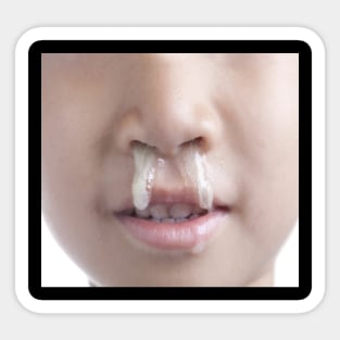 Funny Runny Nose Kid Birthday Gift Sticker